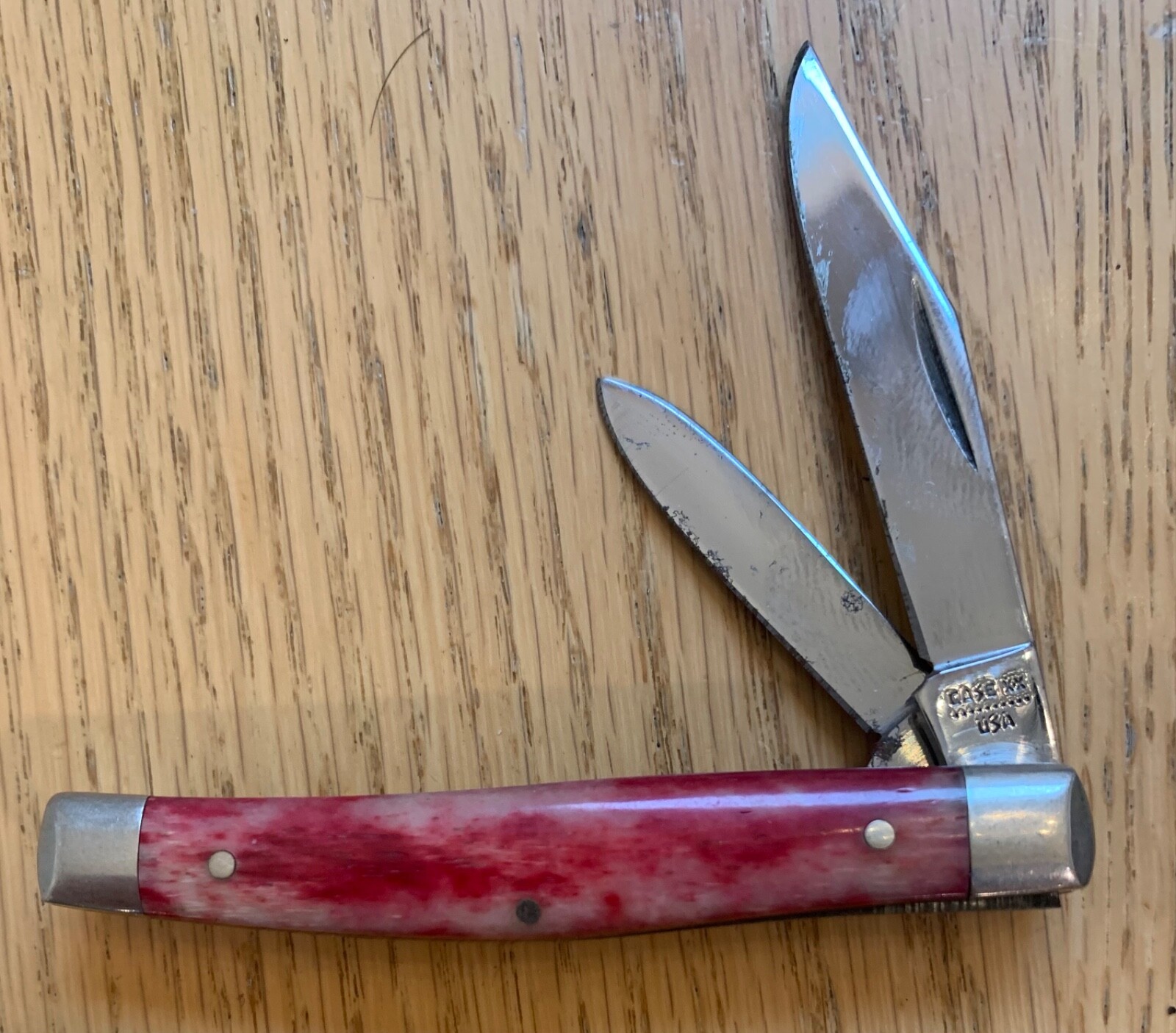 CASE 10 DOT 1980 SMOOTH RED JACK KNIFE #SR6244 USED BRST3 | eBay