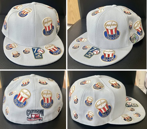 1990s American Needle NY YANKEES 7-5/8 Cap TOP HAT Logo