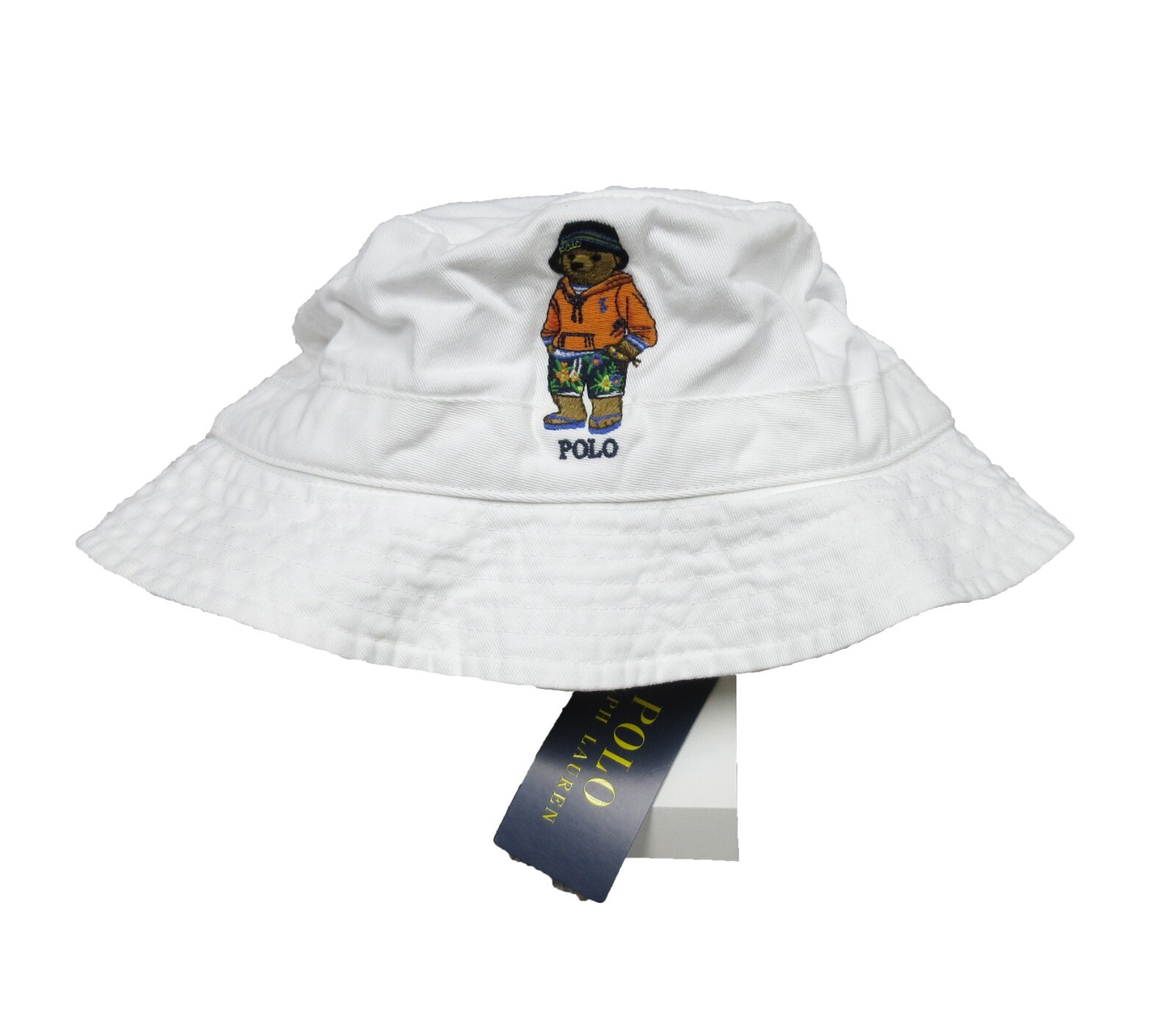 Polo Ralph Lauren Men's White Polo Bear Embroidered Chino