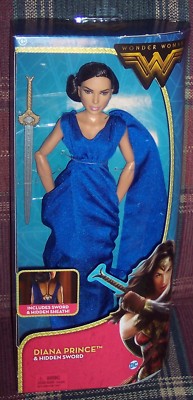 DC Wonder Woman Diana Prince & Hidden Sword Doll 12'' Collectible Action Figure 