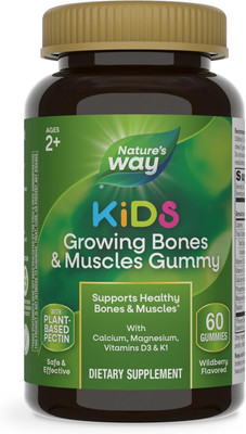 Nature'S Way Kids Growing Bones & Muscles Gummies, Supports Healthy Bones & Musc
