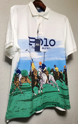 Polo Ralph Lauren Equestrian Horseman Stampede SnowBeach Stadium MENS POLO SHIRT