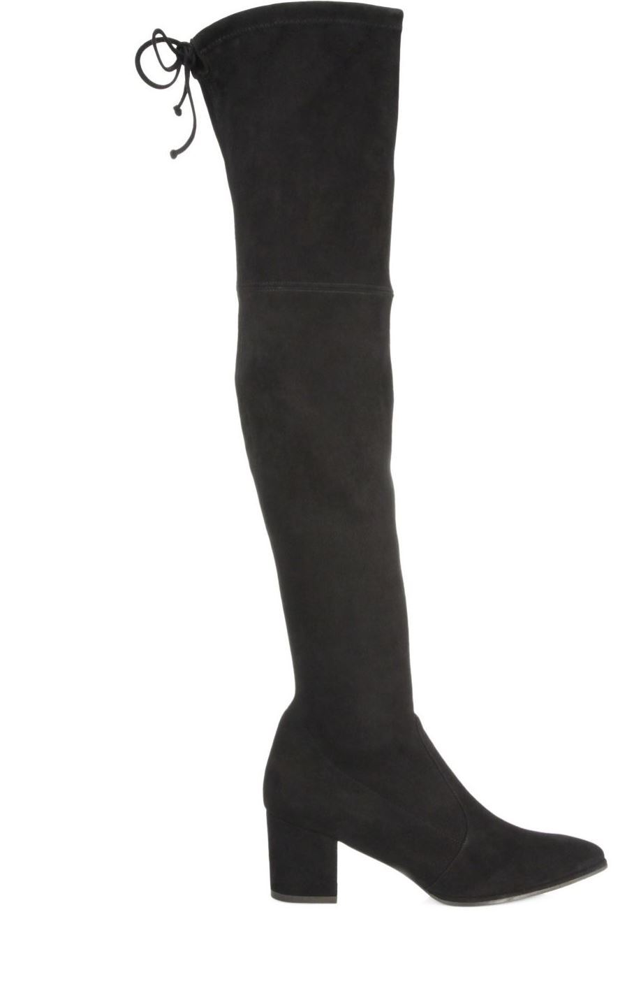 Pre-owned Stuart Weitzman $895 Nwb Thighland  Boots Otk Black Suede 7.5 8.5 9.5 10 10.5 11m