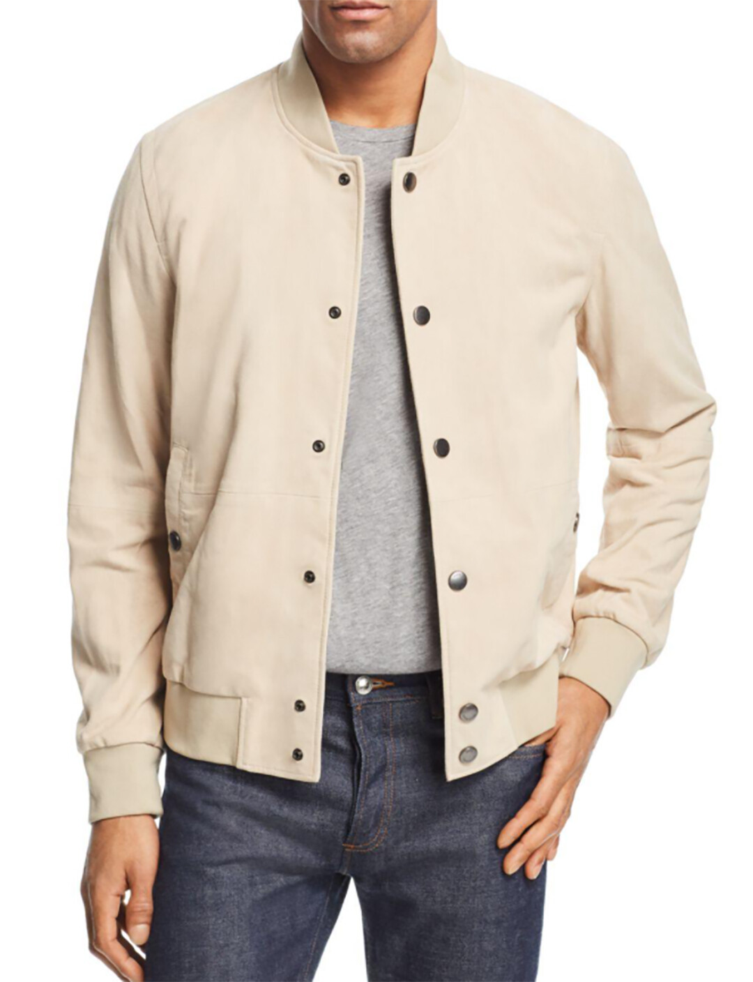 Boss Hugo Boss Black Men's Natural Beige Aminor Suede Boss Hugo Boss Black Men's Natural Beige Aminor Suede