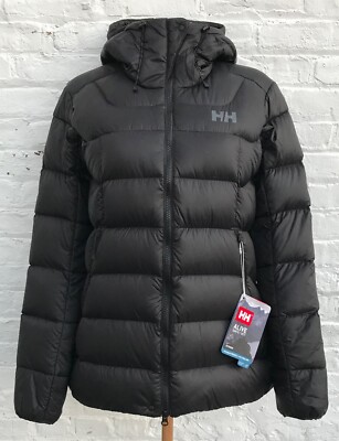 Womens Helly Hansen Glacier Down BLACK Jacket $360, Size: L