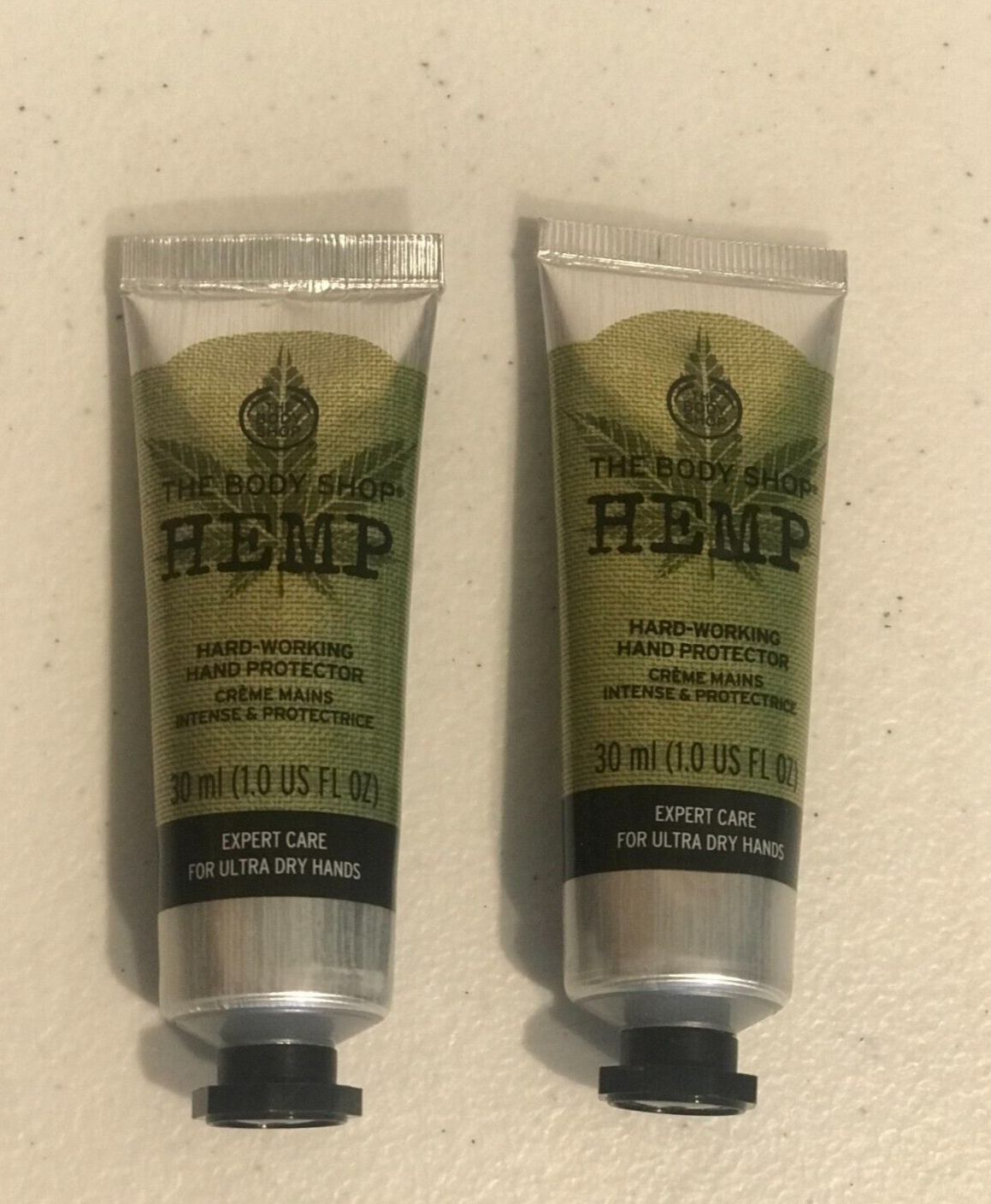 2 x THE BODY SHOP Hemp Hard Working Hand Protector Cream, 30 ml- 1.0 fl oz each