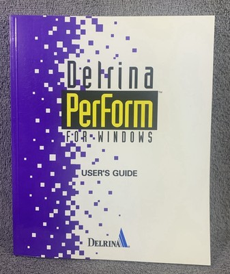 Delrina PerForm For Windows 1994 Manual / Users Guide / Instructions Book Only
