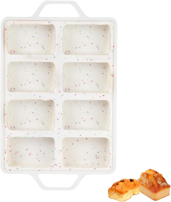 Silicone Mini Muffin Pan with Metal Reinforcement Frame, Non-Stick Food Grade Co