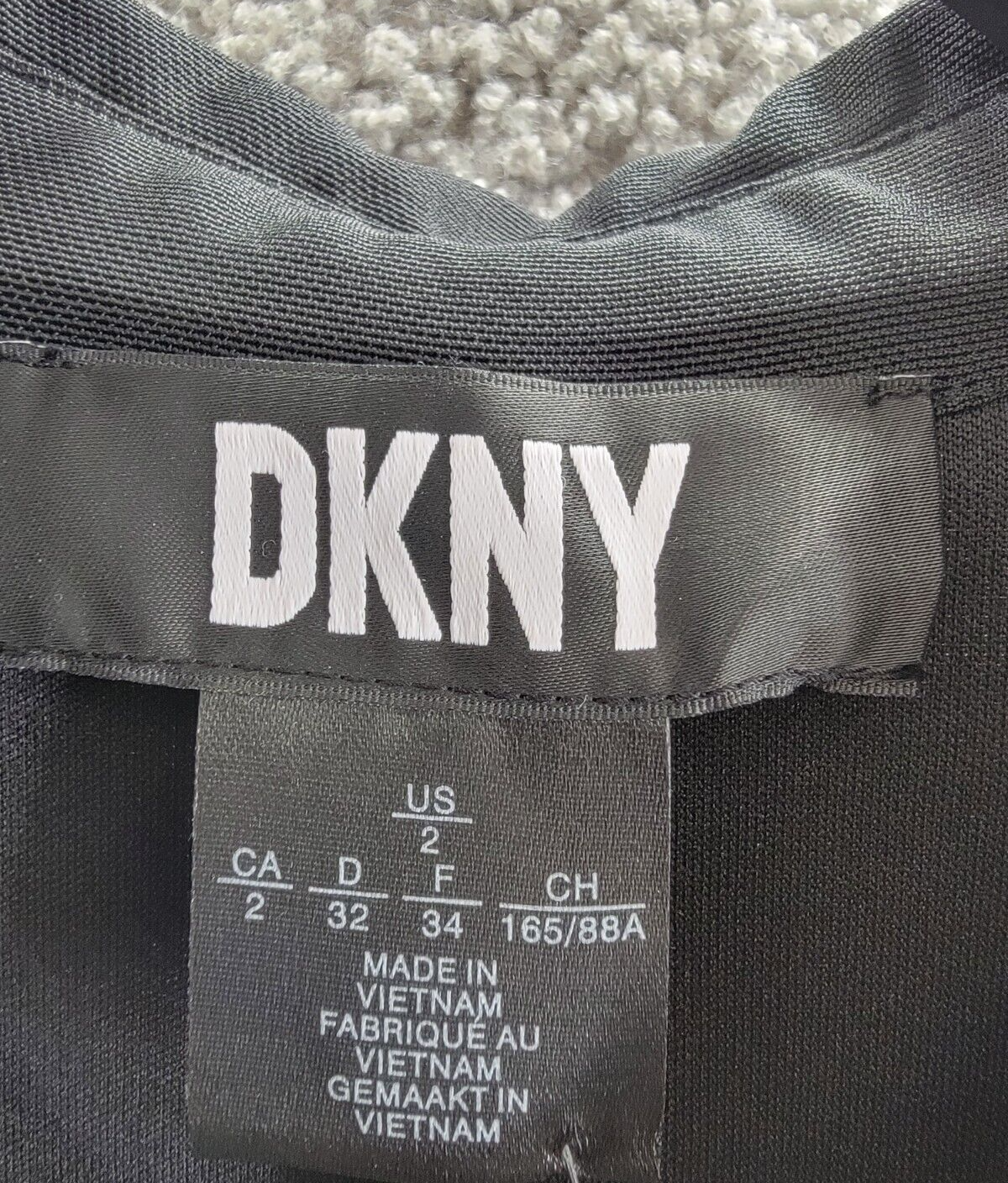 DKNY Collared Mesh-Sleeve Button-Up Shirtdress Women's 2 Black Button/Zip L/S - Picture 16 of 17