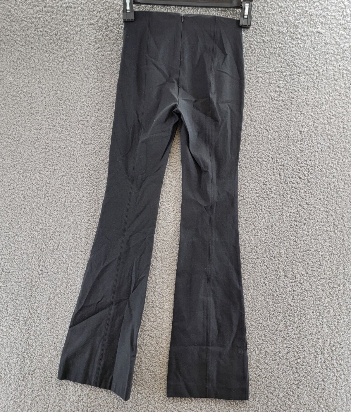 Rag & Bone Simone Flare Pants Women's 0 Black Solid Back Zip Closure - Picture 7 of 12