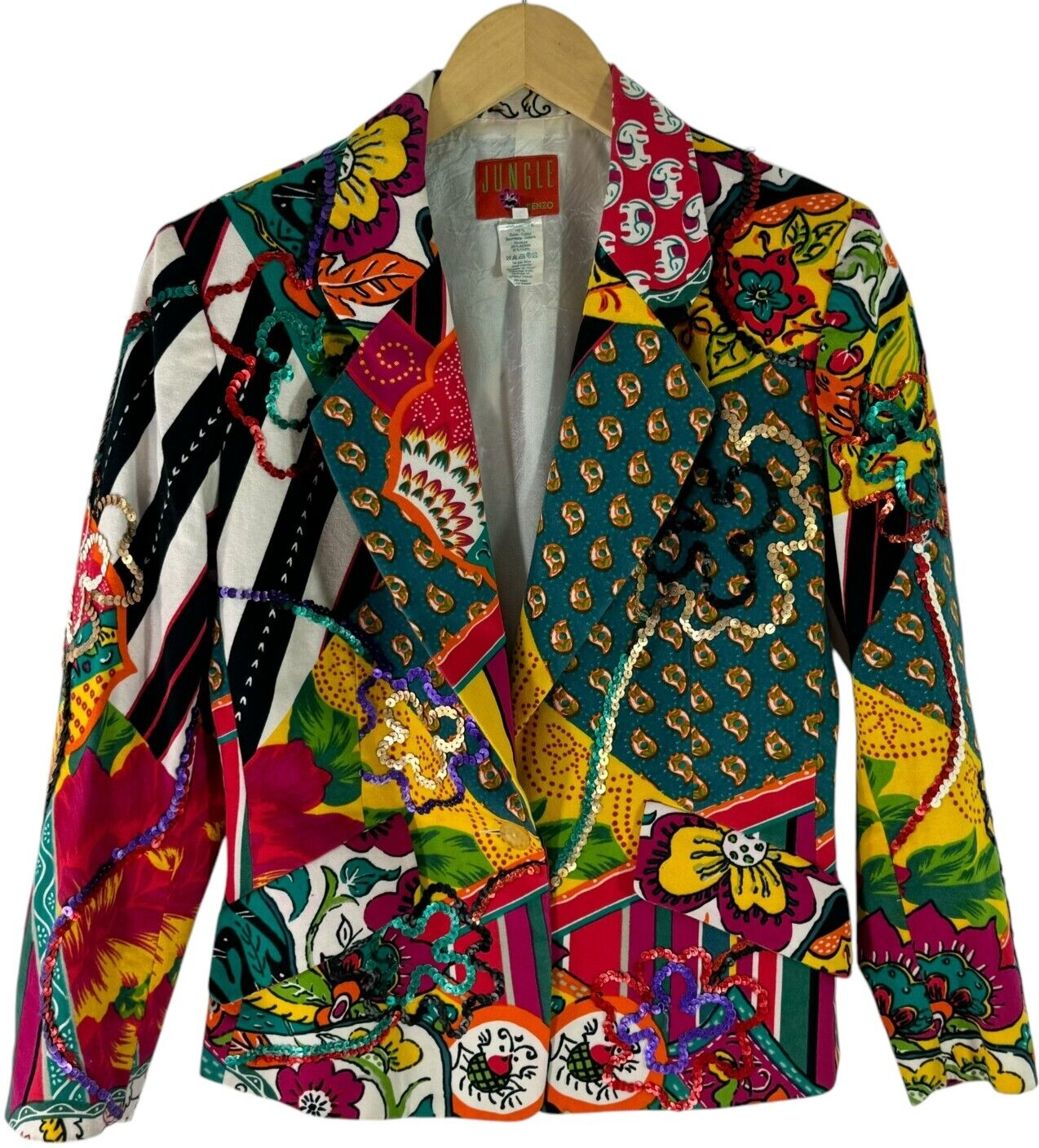 KENZO チェック柄 ダブルブレスト ジャケット 36 KENZO チェック柄 ダブルブレスト ジャケット 36