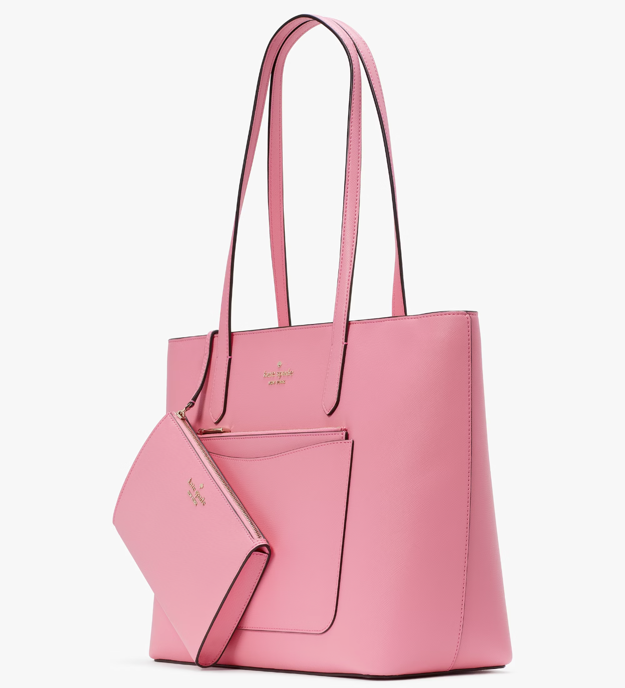Kate Spade Staci Large Tote + Wristlet + Pouch Blossom Pink