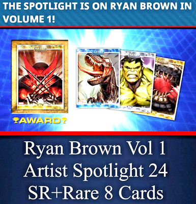 RYAN BROWN VOLUME 1 SR+RARE 8 CARD SET ARTIST SPOTLIGHT 24 TOPPS MARVEL COLLECT