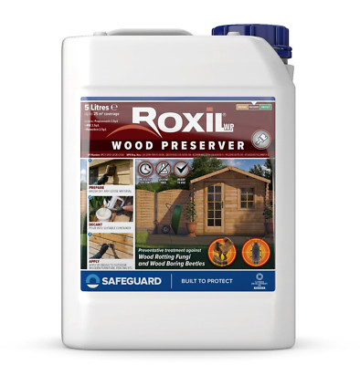 Roxil Wood Preserver Protection Against Dry Rot Wet Rot Fungal Attack & Woodworm
