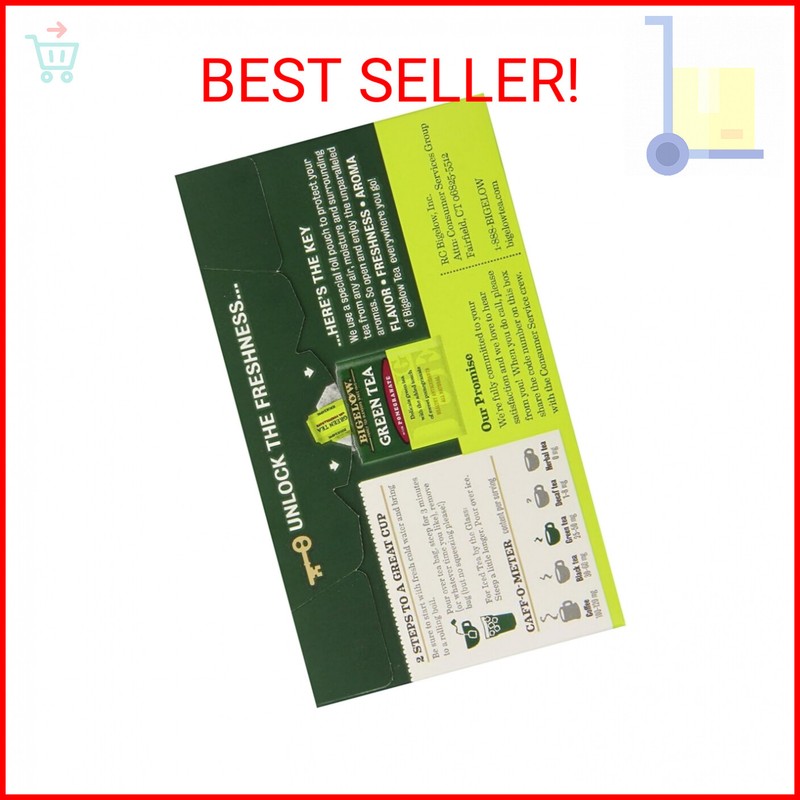 Bigelow Tea Green Tea Pomegranate -- 20 Tea Bags