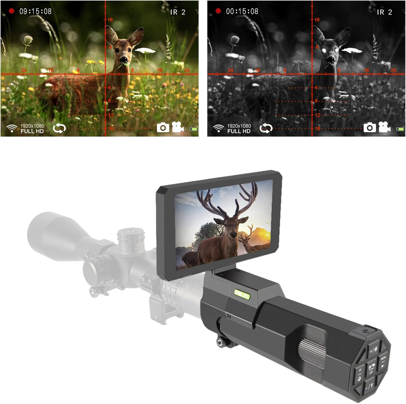 Night Vision Scope,Diy Night Vision(1080P Day and Night),Quick Release,Video&Pho