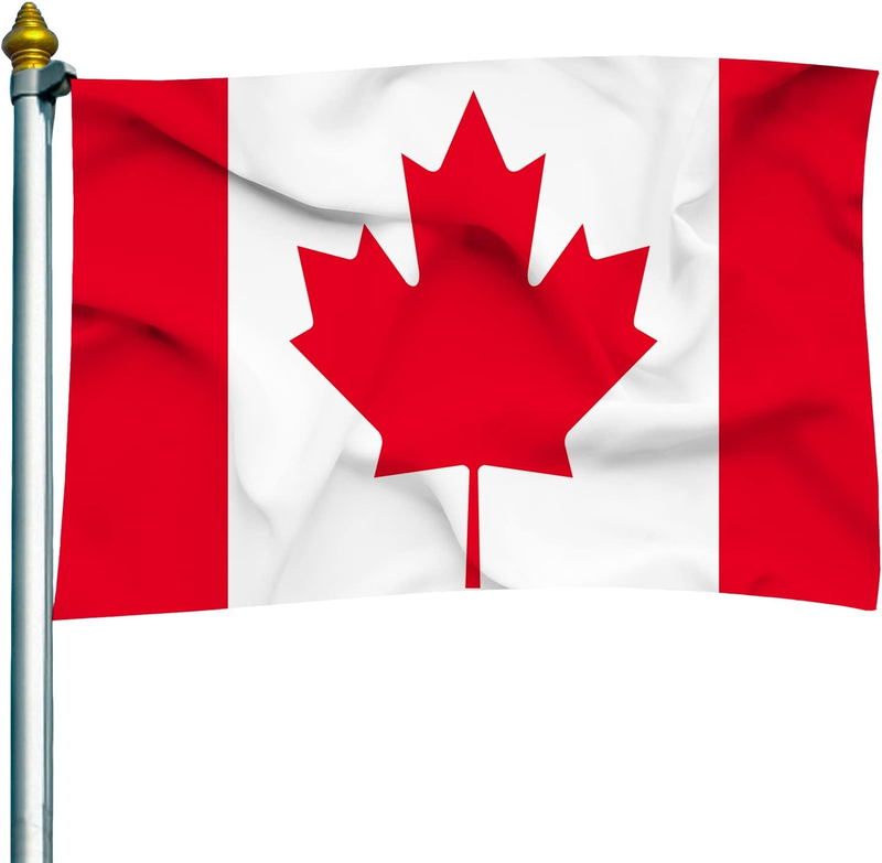 Canadian Flag Canada National Flag Polyester Fiber 3X5 Feet Bright Colors and An
