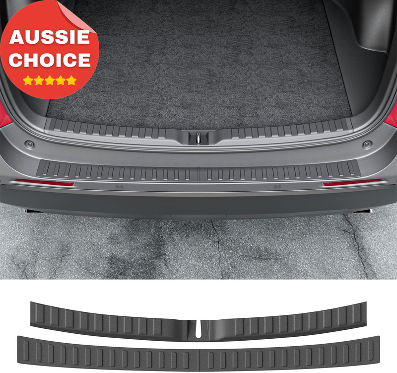 2PCS Rear Bumper Protector Compatible 2019-2024 Toyota RAV4 Trunk Sill Cover
