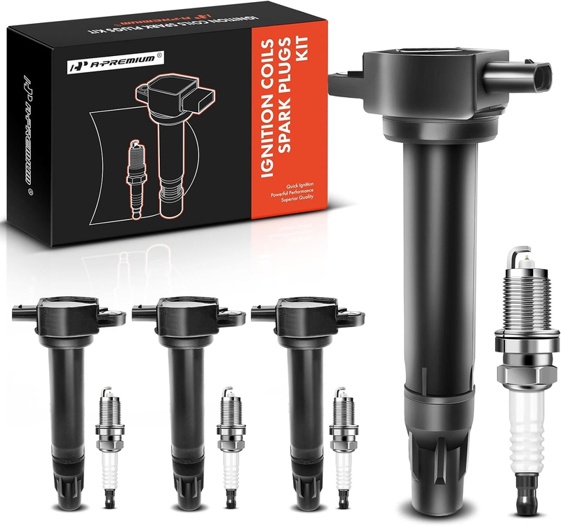 4 Ignition Coil Pack Iridium Spark Plugs for Jeep Compass 2007-2017 Patriot