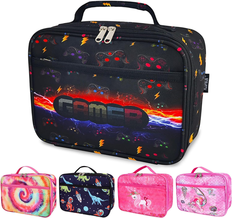 Insulated Lunch Box Kids Bag School Boys Girls Reusable Toddler Leak-Proof Food