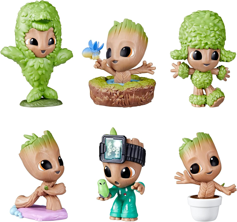 Collection 6 Mini Groot Action Figures Set New Toy Gift