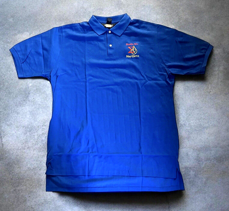 NASA SHUTTLE SPACE PROGRAM Russia Station MIR MEN'S TALL Shirt