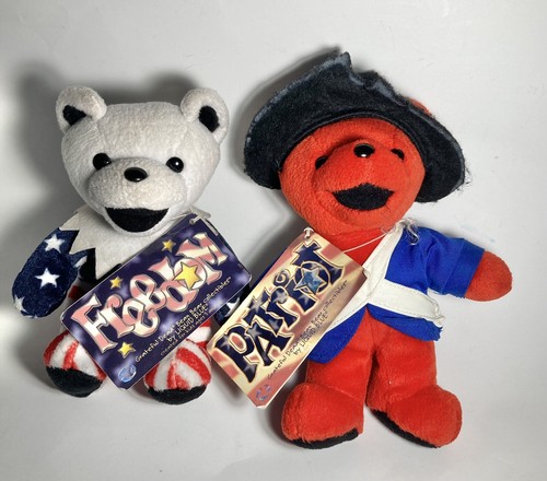 ぬいぐるみ Liberty;Grateful dead bear Grateful Dead 4th Generation Liquid Blue Plush Bear, Beanie