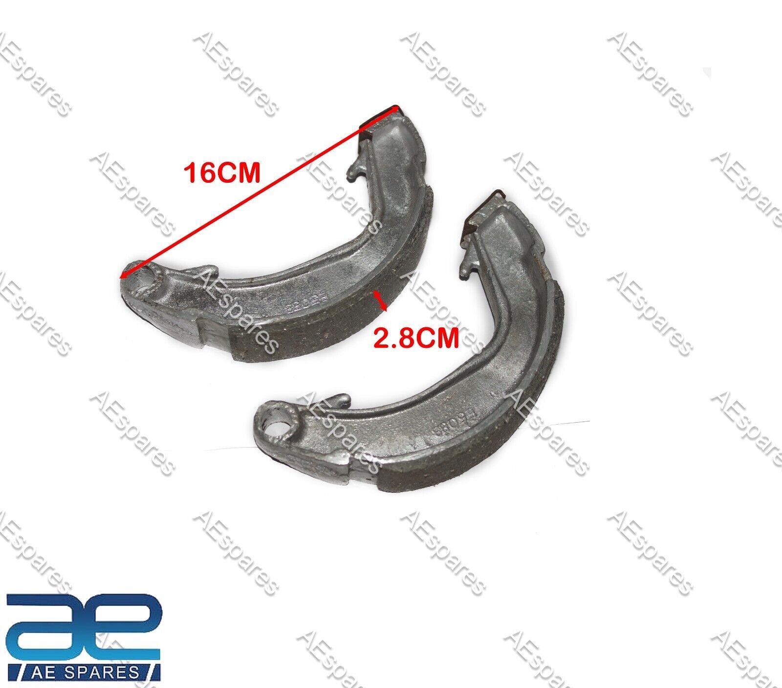 Brake Shoes Set For Norton 16h & Big Four Models From 1932 Onwards 