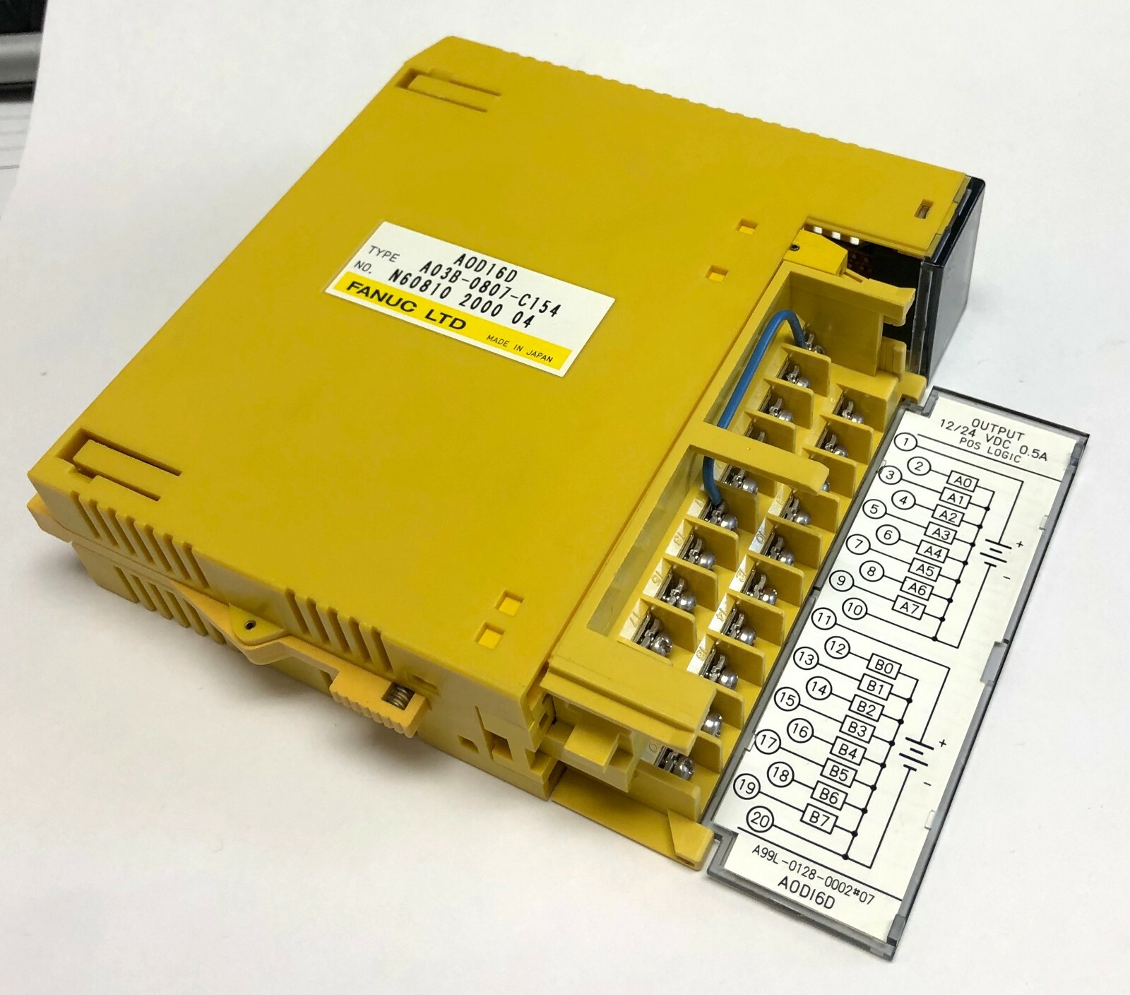 Fanuc A03B-0807-C154 ; I/O Module AOD16D ; Good Working Fanuc A03B-0807-C154 ; I/O Module AOD16D ; Good Working