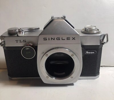 Ricoh Singlex TLS 35mm SLR Film Camera Body M42 Screw Mount Meter WORKS
