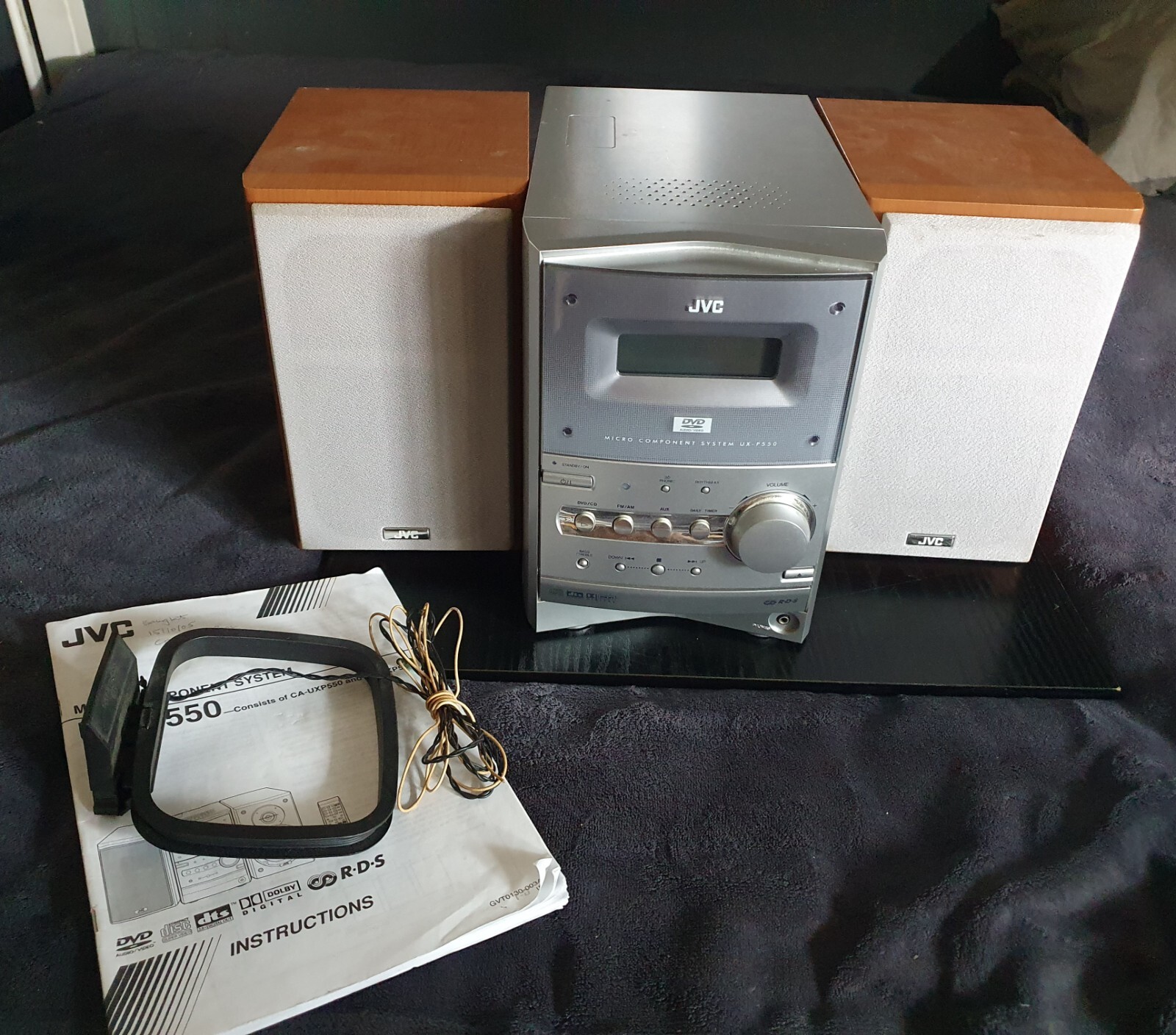 JVC sp-uxlp 55 ミュージックプレーヤー CDコンポ iPod対応マイクロ