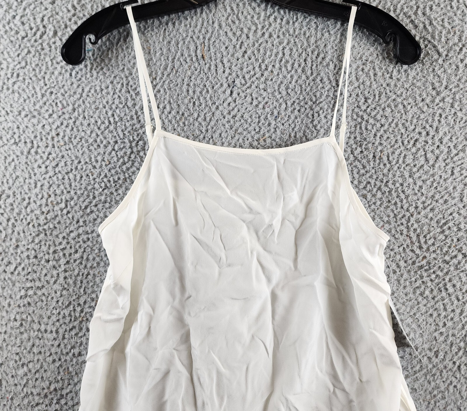 Equipment Femme Willow Silk Top Women's XS Nature White Adjustable Strap - Picture 4 of 15