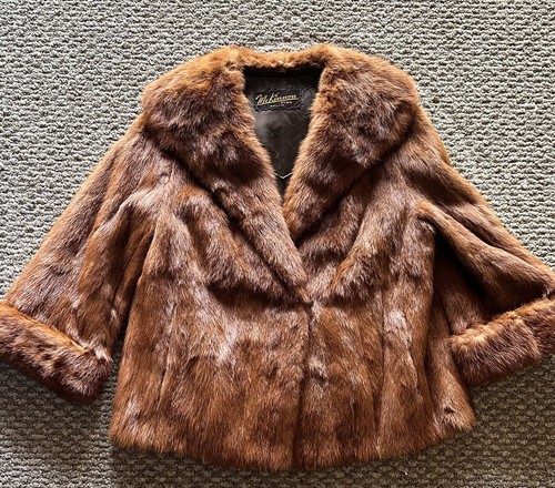 PELLICULE ペリキュールfront gather furcoat Vintage Fur 50's-60's Jacket McKinnon Furs Orillia Women