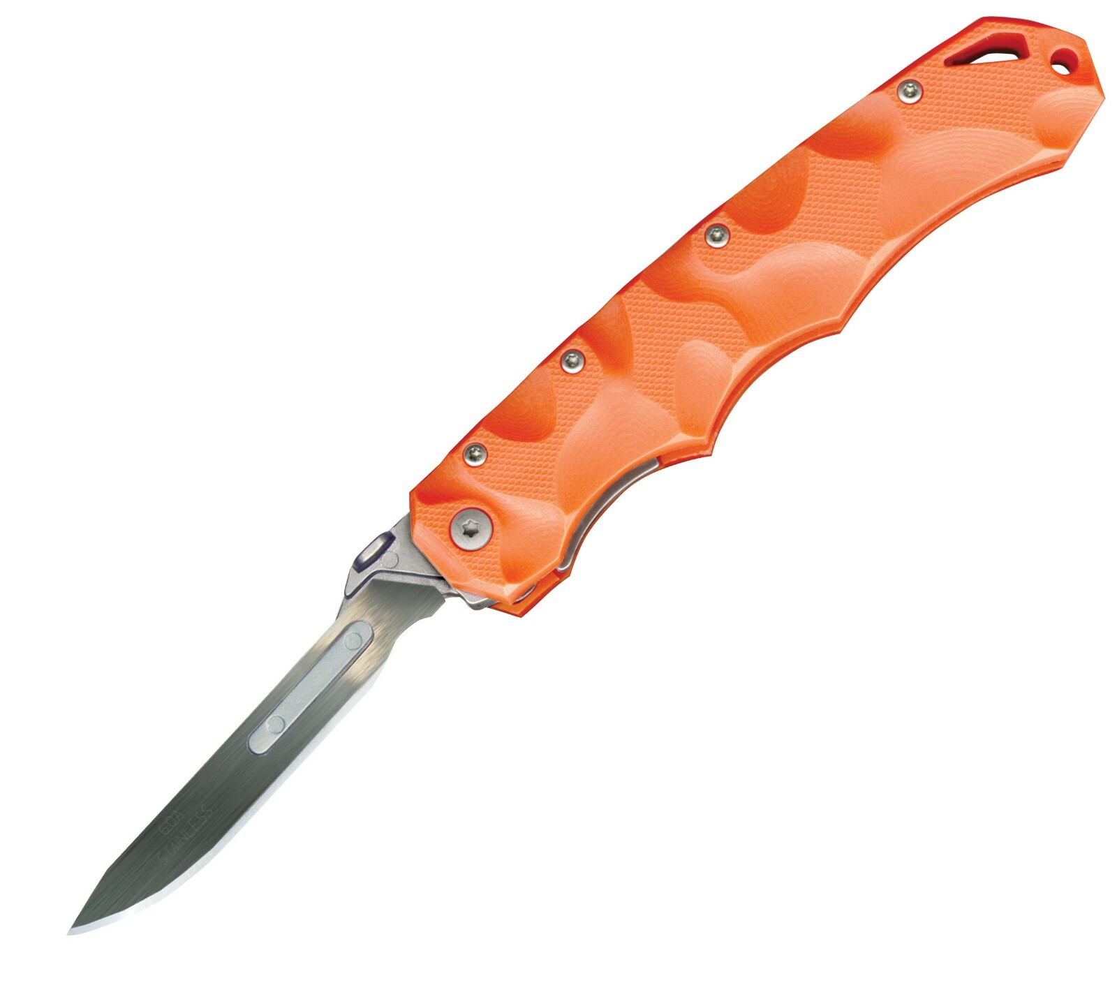 HAVALON KNIVES Piranta-Orange Stag With Nylon Holster Xtra B