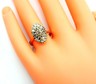 Diamond & 10ct Yellow Gold Dress Ring Fine Wedding Statement Jewellery Size P-3.JPG