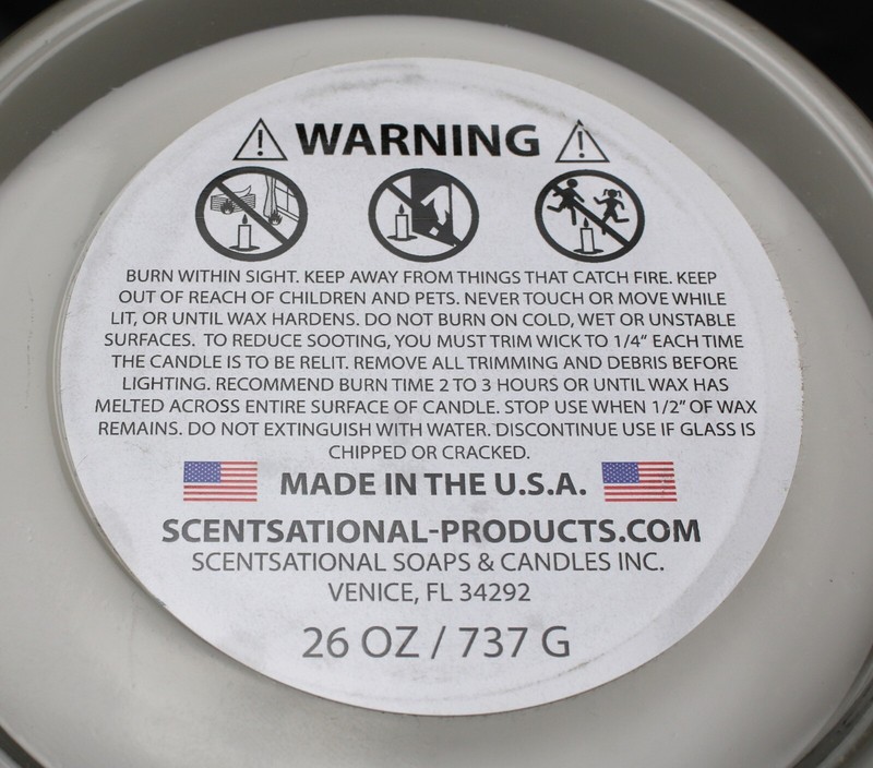 SCENTSATIONAL FIR & GRAPEFRUIT 26 OZ NATURAL COCONUT BEESWAX CANDLE