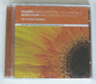 Brahms & Mendelssohn Piano Quartets Schubert Ensemble CD RSN 3079 NEW SEALED