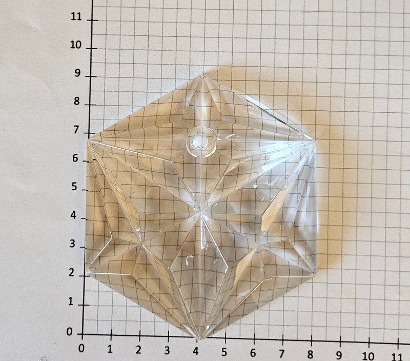 Vintage Kinkeldey Kristallbehang Ersatzglas 60er 70er Lampe Leuchte Ersatzteil