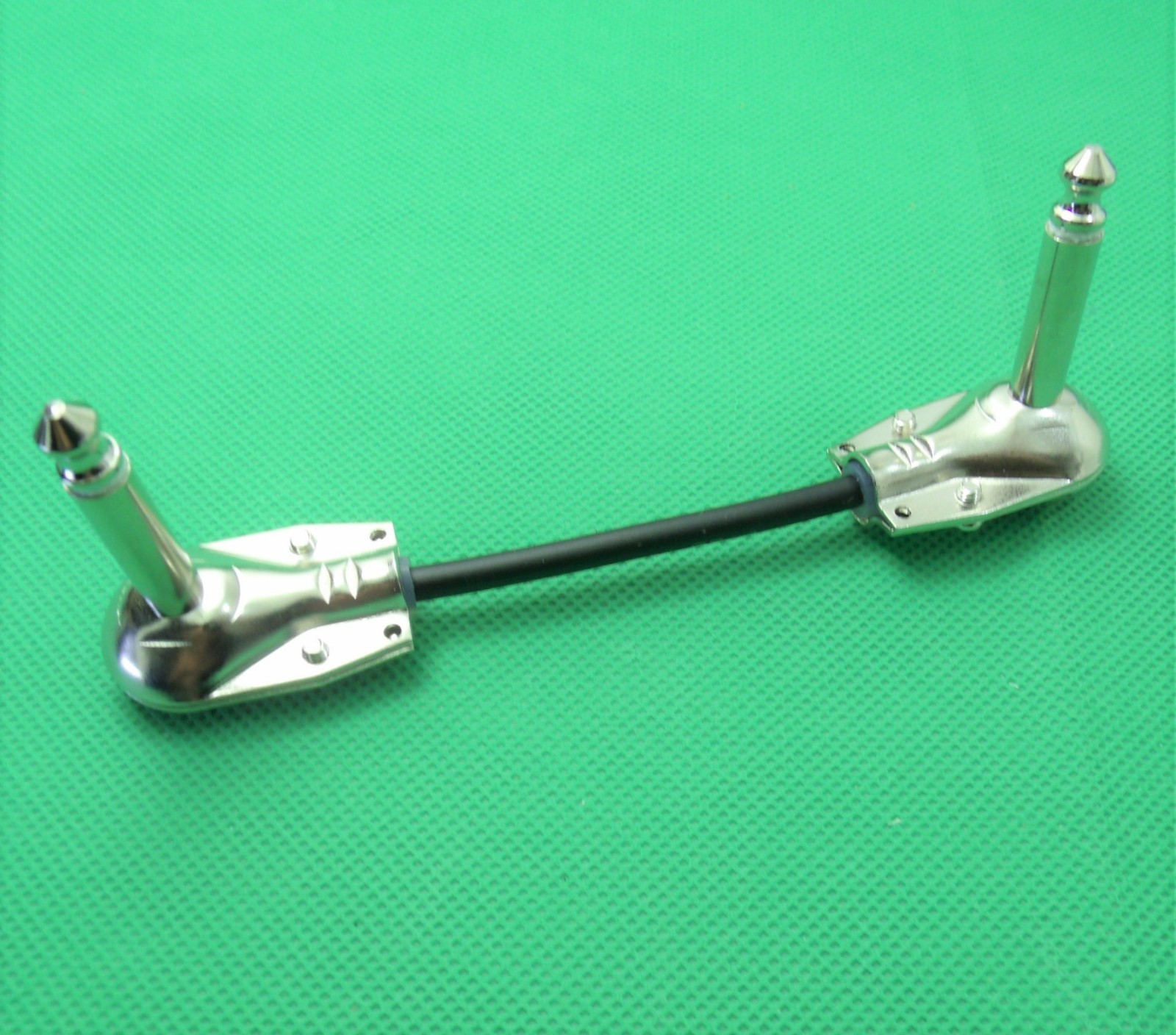 Lot of 4 guitar cable pedalboard patch 4 inch pancake 1/4 in plug Canare GS-4