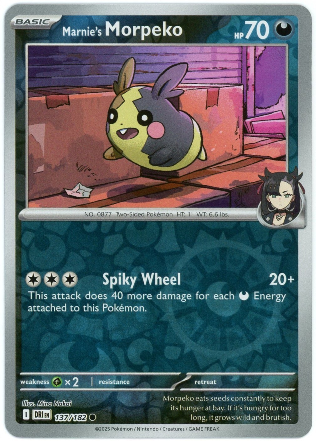 マリィのモルペコMarnie's Morpeko Gem Mint psa10 Marnie's Morpeko 020/019 Marnie's Morpeko & Grimmsnarl ex