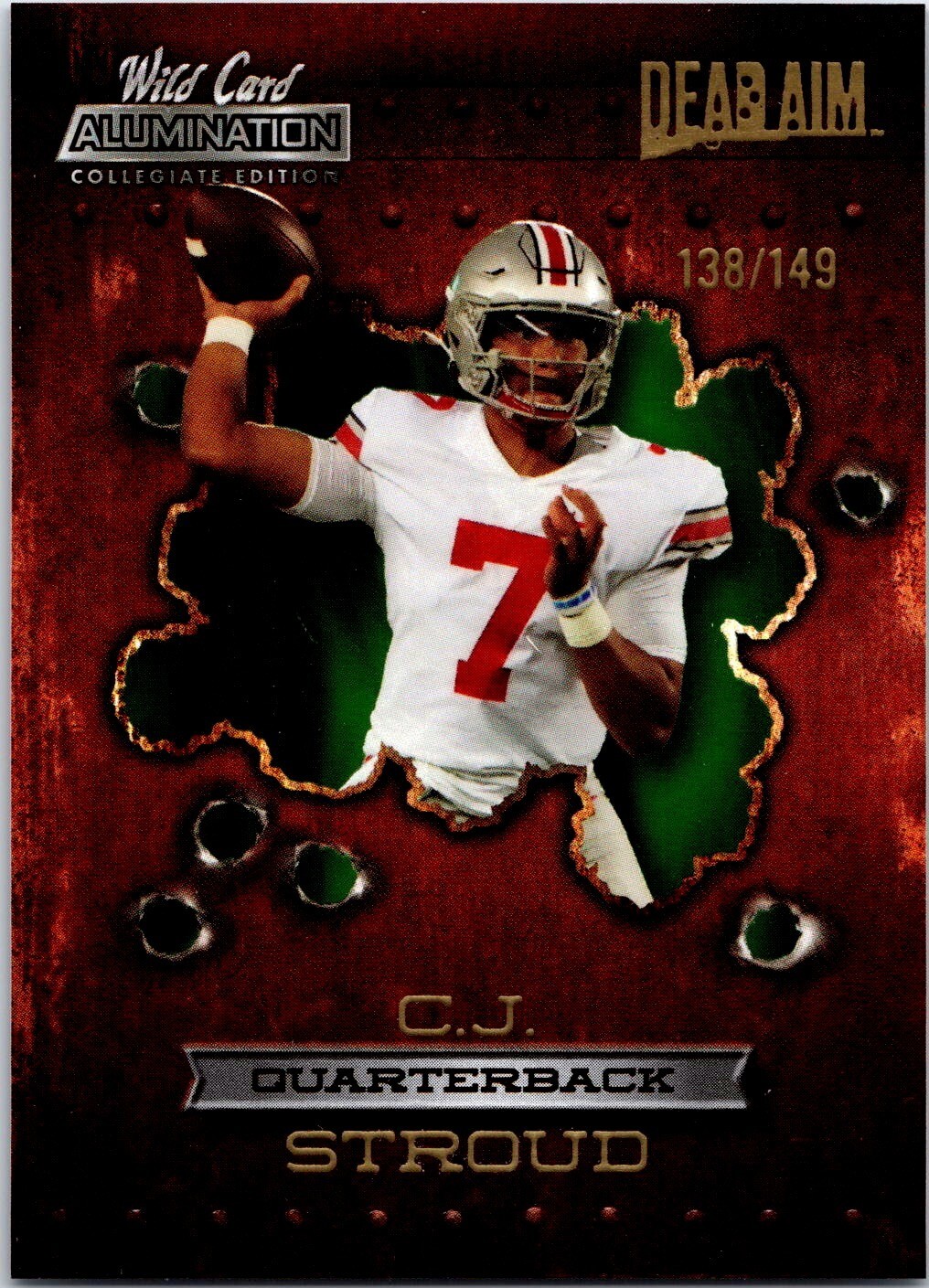 2021 Wild Card Alumination C.J. Stroud Green /149 Dead Aim