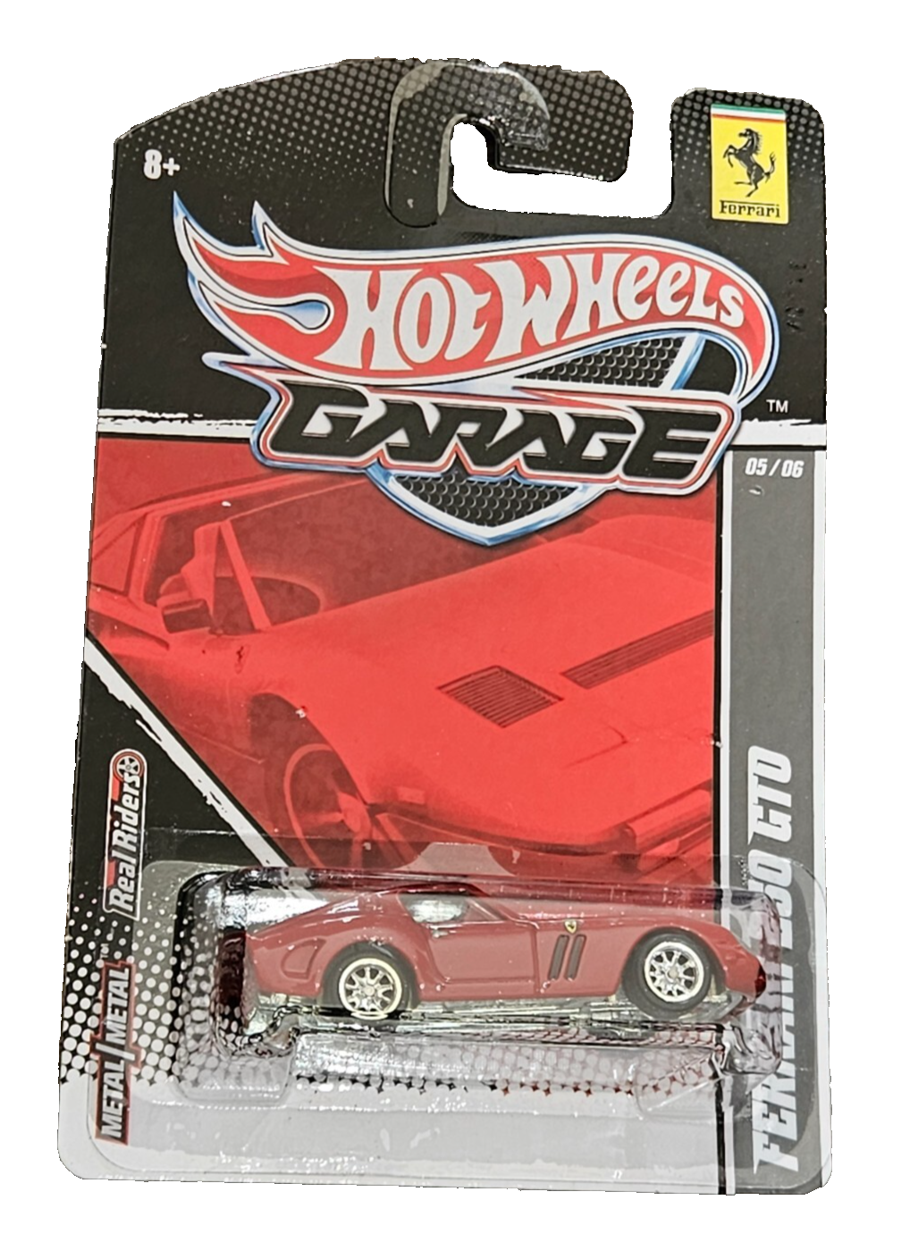 Hot Wheels Garage Ferrari 250 GTO Real Riders Red 05/06 CASE FRESH