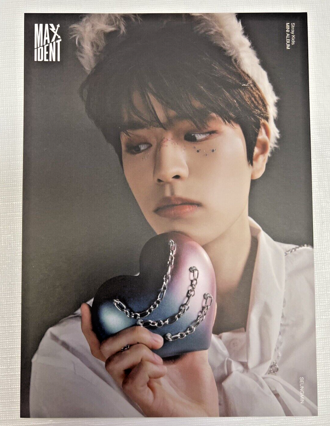 Seungmin Heart STRAY KIDS Mini Album Maxident Postcard Photo