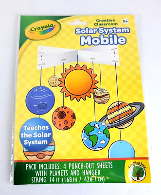 Crayola  Creative Classroom SOLAR SYSTEM MOBILE (Ages 5+) - New & Sealed