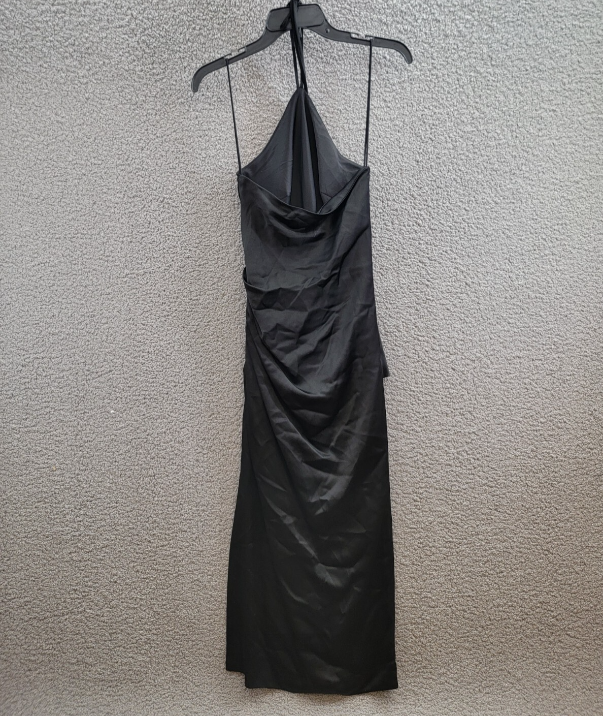 SIMKHAI Hansel Halter Neckline Gown Women's 0 Black Sleeveless Back Zip Closure - Picture 8 of 14
