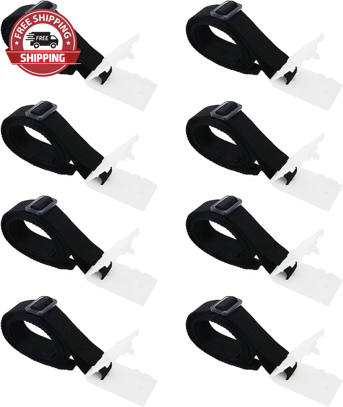 Solar Cover Reel Attachment Straps Kit 8Pcs Adhesive Nylon Straps and Tabs, 8Pcs