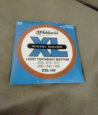 D'Addario XL Nickel Wound EXL140 Electric Guitar String Set - Light Top / Heavy