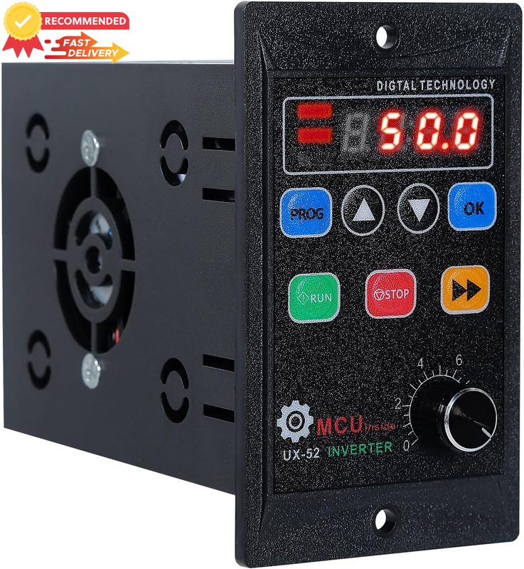 VFD Frequency Converter 1-Phase 230V to 3-Phase 0.75KW Motor Speed Controller