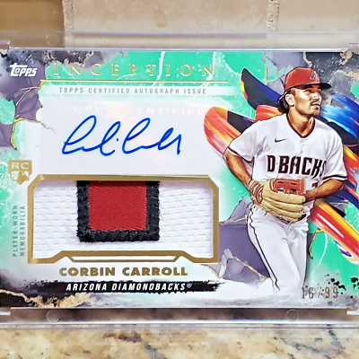 Corbin Carroll - ROOKIE - 2023 Topps Inception Autograph Patch RPA 