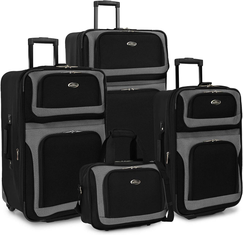 Set Expandable Travel Rolling Luggage Bag With Wheels